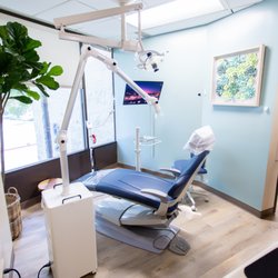 Duarte Pediatric and Orthodontic Dentistry - Treatment room with extra oral unit capturing airborne particles.