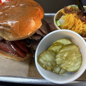 Smokey Mo's BBQ - Round Rock - 2 meat sandwich combo - Barbeque Near Me - Round Rock, Texas