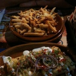 Foster's Hollywood - Des burritos et les patatas friras con queso y bacon !