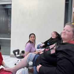 Lemon Drop Nail Bar - Family getting pedicures and my nails