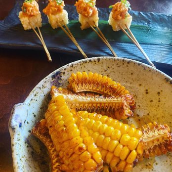 Yakitori Hachibei - Corn karaage and spicy tuna crispy rice - Japanese Near Me - Honolulu, Hawaii Yakitori Hachibei - Corn karaage and spicy tuna crispy rice - Japanese Near Me - Honolulu, Hawaii