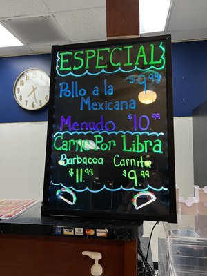 Menu photo 8 Los Lopez Taqueria Dickinson, TX