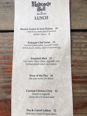 Menu photo 5 Radegast Hall and Biergarten Brooklyn, NY Menu photo 5 Radegast Hall and Biergarten Brooklyn, NY