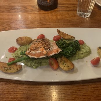 Glacier BrewHouse - Alaska Alder Grilled Salmon - American Near Me - Anchorage, Alaska Glacier BrewHouse - Alaska Alder Grilled Salmon - American Near Me - Anchorage, Alaska