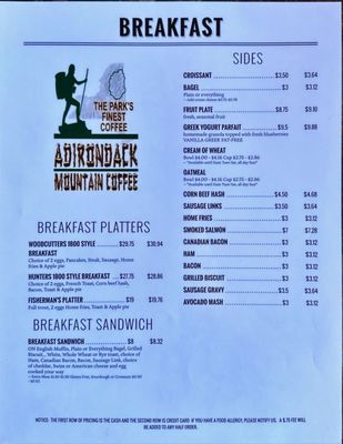 Menu photo 3 Adirondack Mountain Coffee Cafe Upper Jay, NY