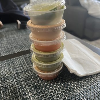 TACO CENTRO - Salsas!! At the salsa bar so yummy - Mexican Near Me - San Diego, California