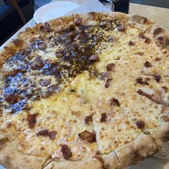 Pizza Kaiju - Pizza - I believe half was curry, other mentaiko? - Pizza Near Me - San Diego, California Pizza Kaiju - Pizza - I believe half was curry, other mentaiko? - Pizza Near Me - San Diego, California
