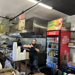 Open kitchen view from the bar