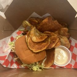 Shmackwich - Undercooked chips and cold sandwich