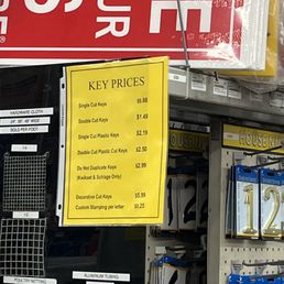 Key prices December 2023 Key prices December 2023