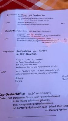 Menu photo 4 Restaurant Scheck's Fischerstüberl Rottau, BY Menu photo 4 Restaurant Scheck's Fischerstüberl Rottau, BY