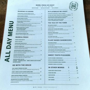 Hidden Craft - Menu sheet - New American Near Me - San Diego, California
