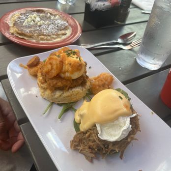 Ruby Slipper Central Business District - Mix and match bennies and a side oancake - Breakfast & Brunch Near Me - New Orleans, Louisiana Ruby Slipper Central Business District - Mix and match bennies and a side oancake - Breakfast & Brunch Near Me - New Orleans, Louisiana