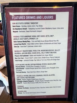 Menu photo 1 Phoenix Food & Spirits Omaha, NE Menu photo 1 Phoenix Food & Spirits Omaha, NE