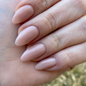Crush Nails & Spa - Stiletto nude nails - Nail Salons Near Me - San Antonio, Texas