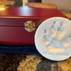 All Creatures - Kodi Bears ashes and paw print