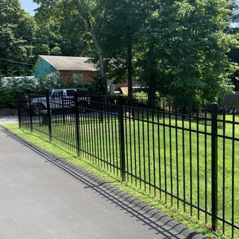 Sanchez and Sons Fence - 5 ' high black aluminum - Fences & Gates Near Me - Dover, New Jersey Sanchez and Sons Fence - 5 ' high black aluminum - Fences & Gates Near Me - Dover, New Jersey