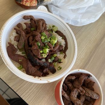 Flame Broiler - I ordered the Regular Angus Beef Bowl with extra beef and they did not skip out on the portions - Fast Food Near Me - Tustin, California Flame Broiler - I ordered the Regular Angus Beef Bowl with extra beef and they did not skip out on the portions - Fast Food Near Me - Tustin, California