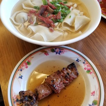 Palace Saimin - Combination and a BBQ stick...a well rounded meal! - Japanese Near Me - Honolulu, Hawaii