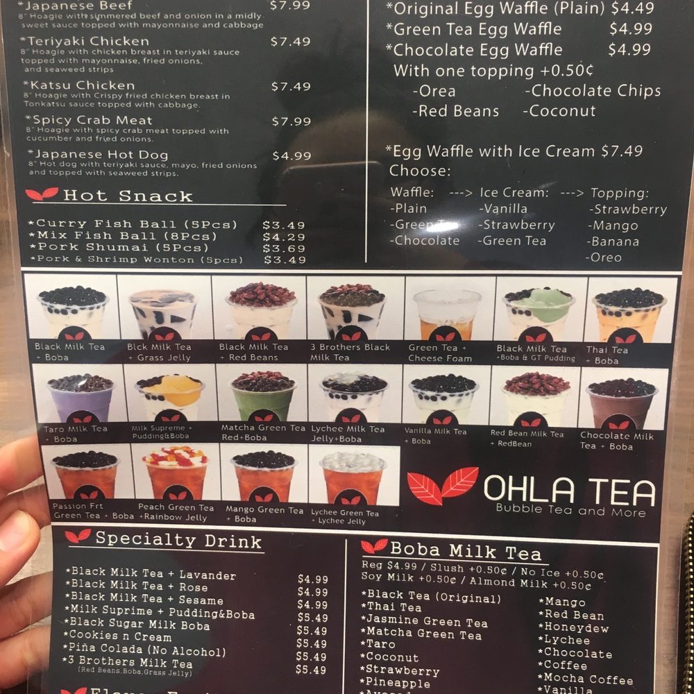 OhLa Tea - menu - Bubble Tea Near Me - Miami, Florida OhLa Tea - menu - Bubble Tea Near Me - Miami, Florida