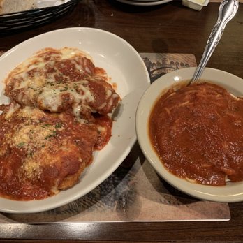 DeBlasio's Restaurant - Chicken Parmigiana with angel hair pasta - Italian Near Me - Pittsburgh, Pennsylvania
