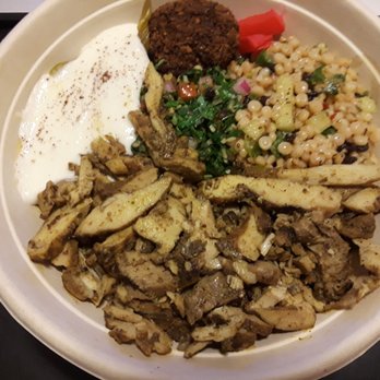 Falafill - takeout- Bowl (Chicken Shawarma), very filling! - Middle Eastern Near Me - Schaumburg, Illinois
