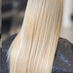 Blonde hair and extensions