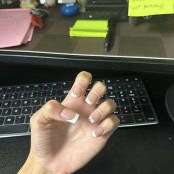 OMG Nail Lounge - these are what he did, extremely blocky bulky thick & just ugly to look at - Nail Salons Near Me - Redondo Beach, California