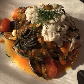 Evelina - Squid ink Spaghetti - Italian Near Me - Brooklyn, New York