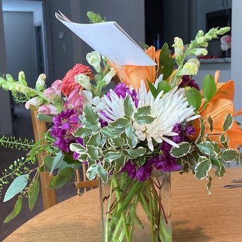 Chapel Hill Florist - Designer's Choice Summer Bouquet. $64.48 total delivered price. Lillies, snapdragon, mums, garden spray roses, regular roses, zinnias, plus. - Florists Near Me - Chapel Hill, North Carolina Chapel Hill Florist - Designer's Choice Summer Bouquet. $64.48 total delivered price. Lillies, snapdragon, mums, garden spray roses, regular roses, zinnias, plus. - Florists Near Me - Chapel Hill, North Carolina
