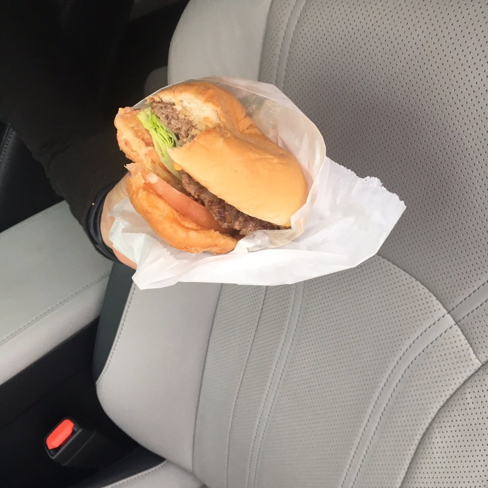 Stack Burger - Burger is pretty small - Breakfast & Brunch Near Me - Houston, Texas