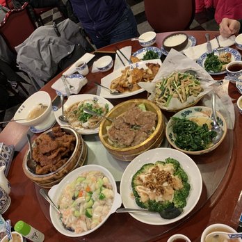 Congee Village - 9 dishes- a lot of food for 4 adults and 1 child - Cantonese Near Me - Flushing, New York Congee Village - 9 dishes- a lot of food for 4 adults and 1 child - Cantonese Near Me - Flushing, New York