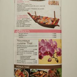 Lili Sushi - Les menus