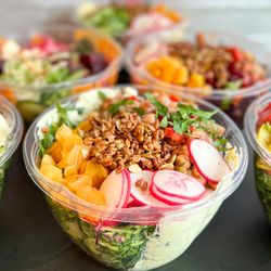 GastrobotEats - Saucy Greens Salad Shop - Unique salad bowls with homemade spreads and dressings.
Delivery & Takeout available.