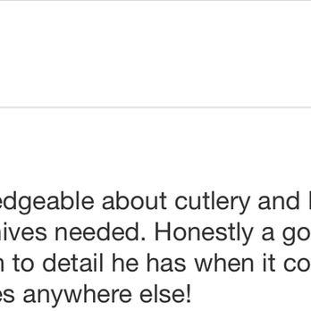 Mcflys Garage & Gear - A review that yelp has yet again hid? - Knife Sharpening Near Me - Pico Rivera, California Mcflys Garage & Gear - A review that yelp has yet again hid? - Knife Sharpening Near Me - Pico Rivera, California