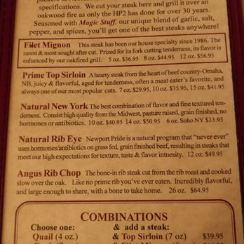 The Hitching Post 2 - Steak menu 1/13/18 - Steakhouses Near Me - Buellton, California The Hitching Post 2 - Steak menu 1/13/18 - Steakhouses Near Me - Buellton, California