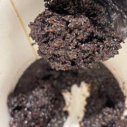 McDonald's - Spooning up the grounds at the bottom of my coffee to show you how much sludge there was.