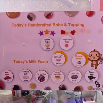 One Zo Boba - Duluth - Daily menu of handcrafted boba, toppings, and milk foam. - Bubble Tea Near Me - Duluth, Georgia