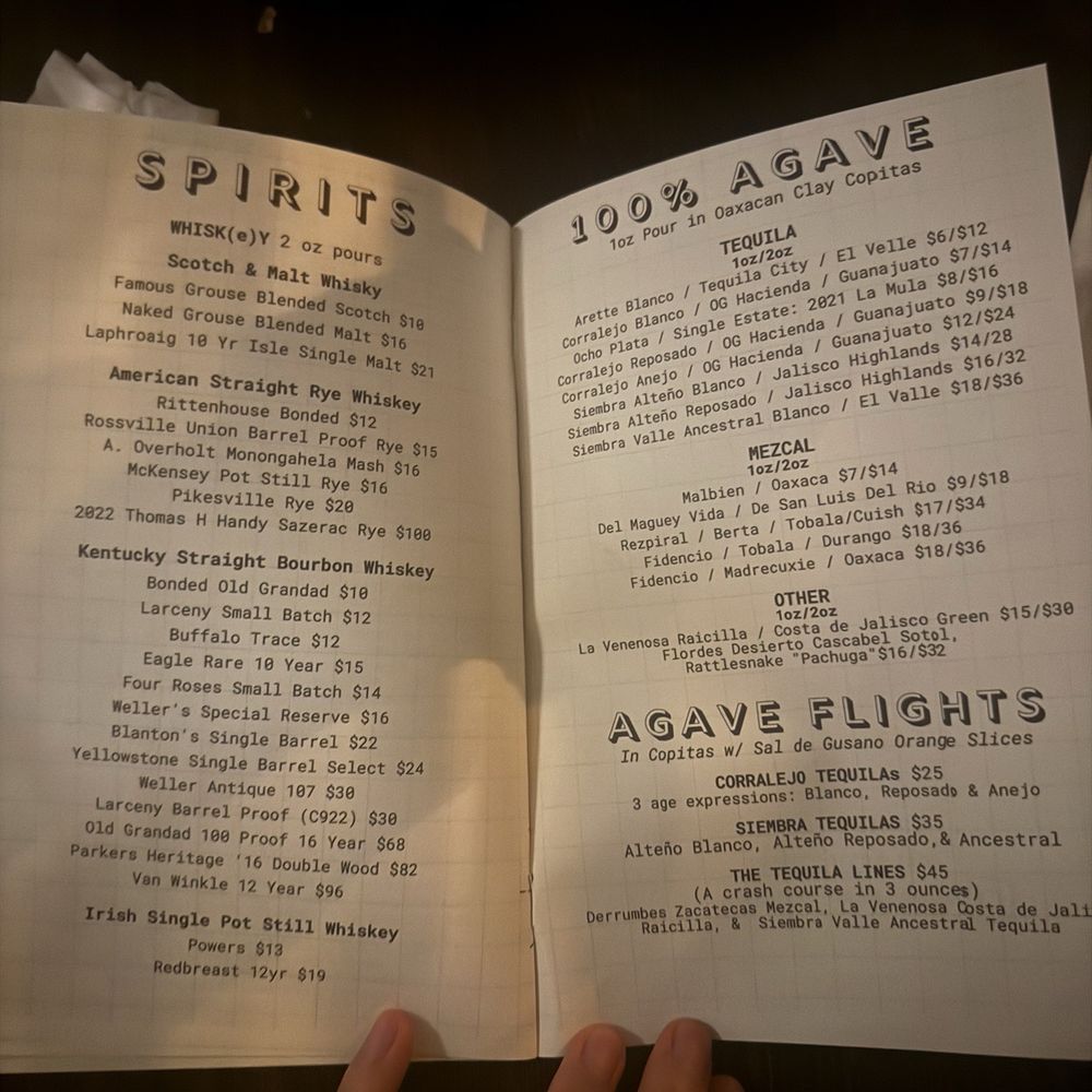 Grace and Proper - Menu - Bars Near Me - Philadelphia, Pennsylvania