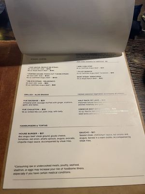 Menu photo 1 Vue Prime Mexican Steakhouse Covington, WA
