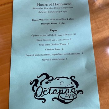Octapas Cafe - Happy hour menu - Tapas/Small Plates Near Me - Olympia, Washington Octapas Cafe - Happy hour menu - Tapas/Small Plates Near Me - Olympia, Washington