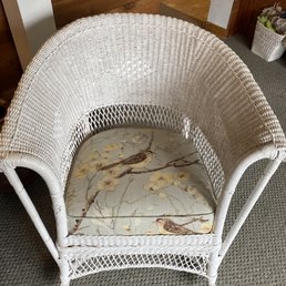 Vintage wicker rocker