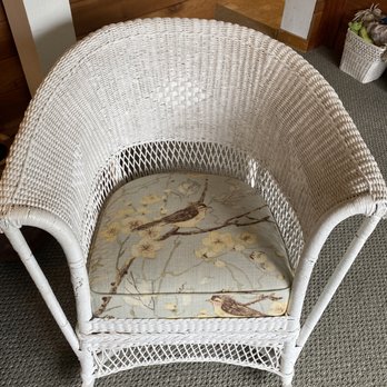 Blawnox Custom Upholstery - Vintage wicker rocker - Furniture Reupholstery Near Me - Pittsburgh, Pennsylvania