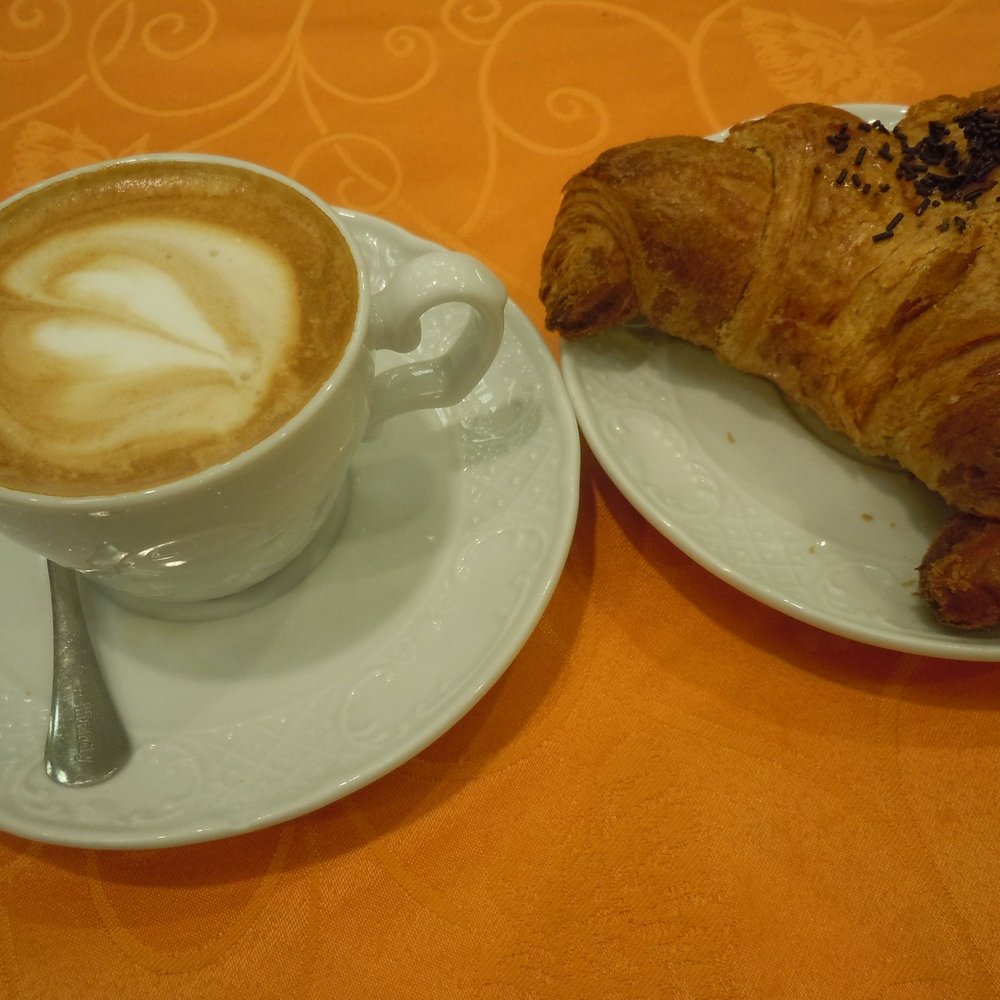 Pasticceria Ottocento - Cappuchino and croissant - Desserts Near Me - Rozzano, Michigan