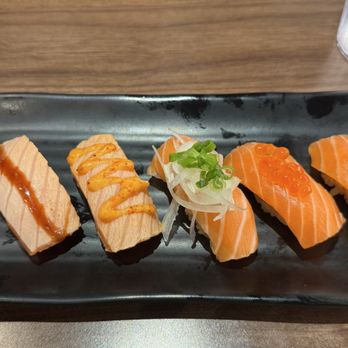 Waka Sakura - Salmon Party - Conveyor Belt Sushi Near Me - Irvine, California Waka Sakura - Salmon Party - Conveyor Belt Sushi Near Me - Irvine, California