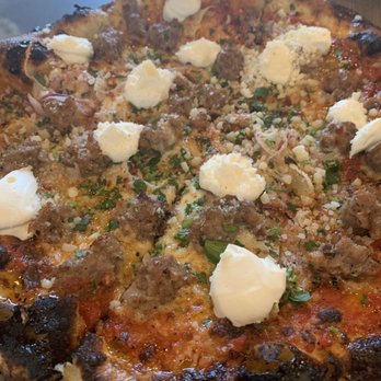 Steel & Rye - Sausage and ricotta pizza - American Near Me - Milton, Massachusetts Steel & Rye - Sausage and ricotta pizza - American Near Me - Milton, Massachusetts