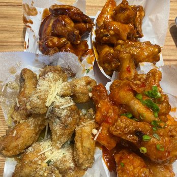 Fire Wings - 40 PACK  Original bbq.  ,    Thai chili garlic parmesan , mango habanero - Chicken Shop Near Me - Irvine, California