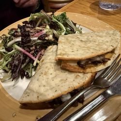 Seasons Rotisserie & Grill - Rotisserie Roasted Prime Rib Philly with gluten free cauliflower flatbread