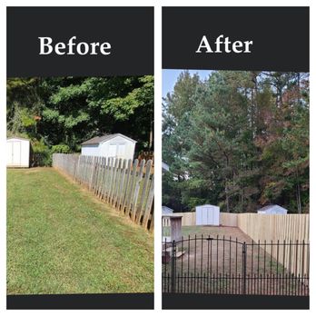 Humble Brothers Home Improvement - Built a new fence for a more modern look. - Painters Near Me Humble Brothers Home Improvement - Built a new fence for a more modern look. - Painters Near Me
