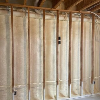 Precision Insulation and Coatings - Closed cell spray foam insulation in a basement north of Ankeny Iowa - Insulation Installation Near Me - Elkhart, Iowa Precision Insulation and Coatings - Closed cell spray foam insulation in a basement north of Ankeny Iowa - Insulation Installation Near Me - Elkhart, Iowa